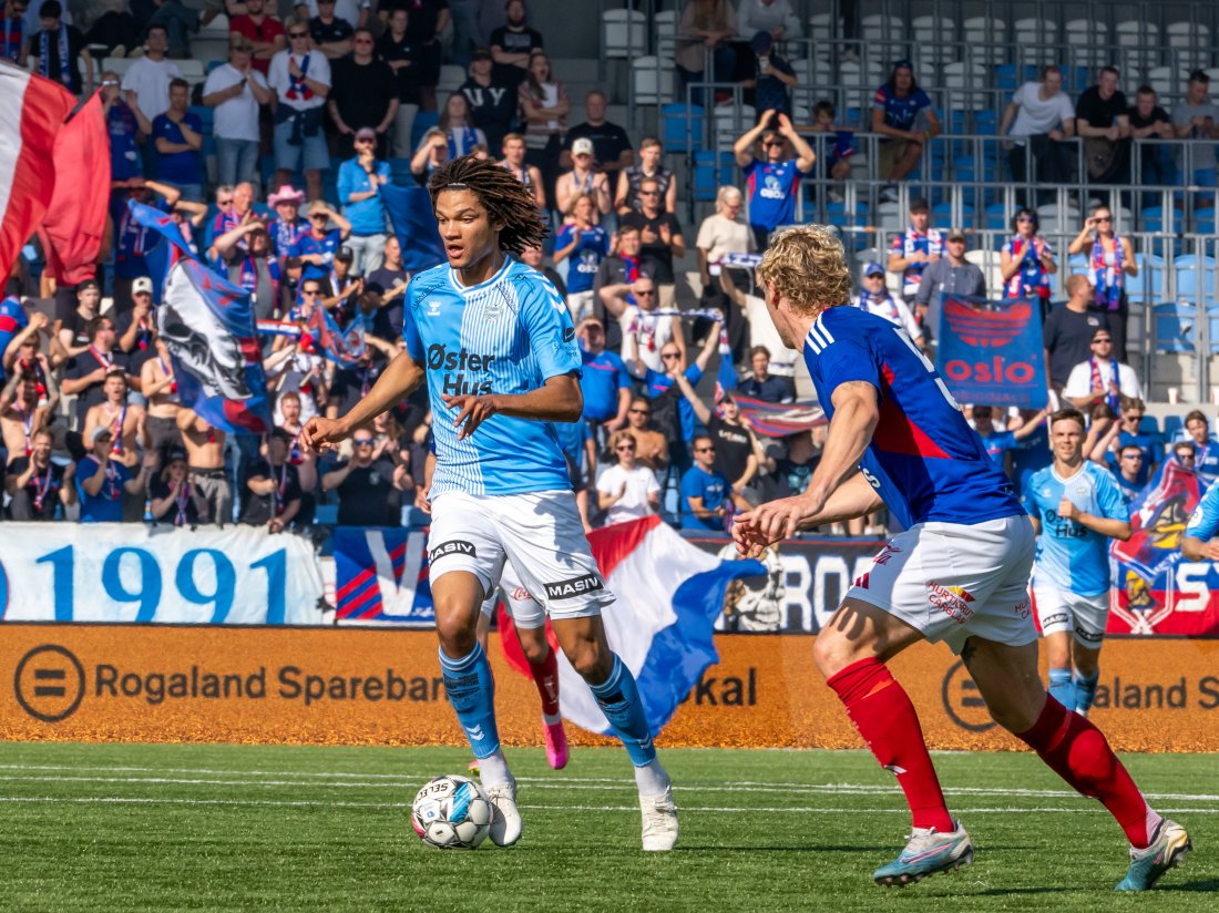 Alwande Roaldsøy her fra kampen mot Vålerenga i september. (Foto: Nanco Hoogstad)