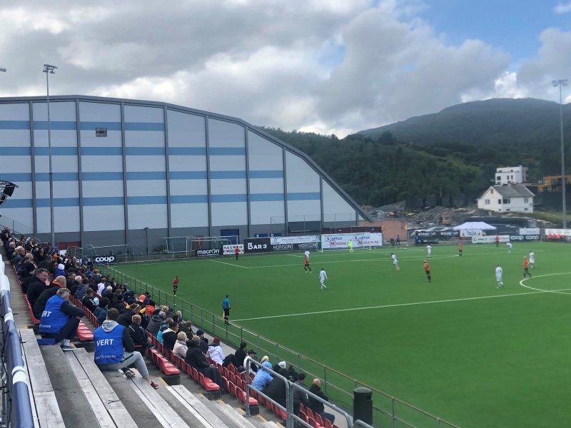 Myrdal stadion, Åsanes gamle hjemmebane før de flyttet inn til Åsane arena i september 2021. Foto: Åsane fotball.